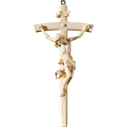 Cristo Barroco en cruz arqueada